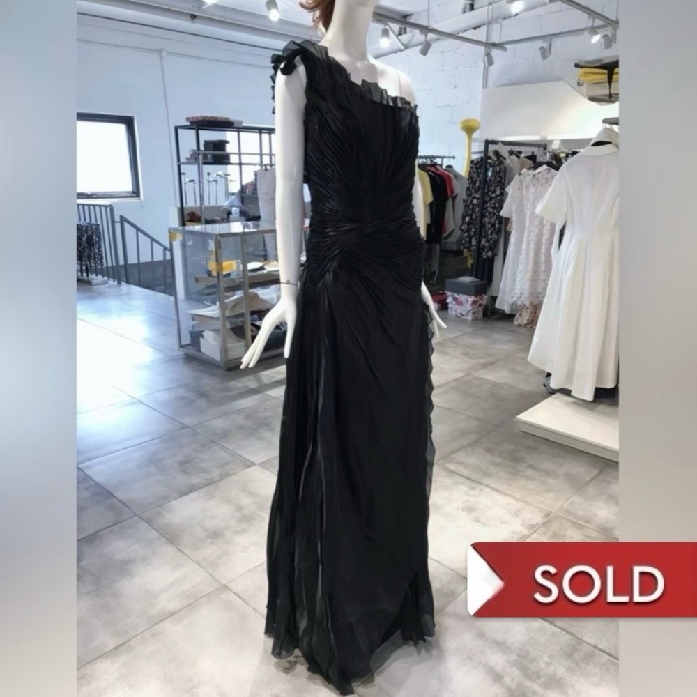 US 6 ALBERTA FERRETTI Chic SIlk Gown NWT